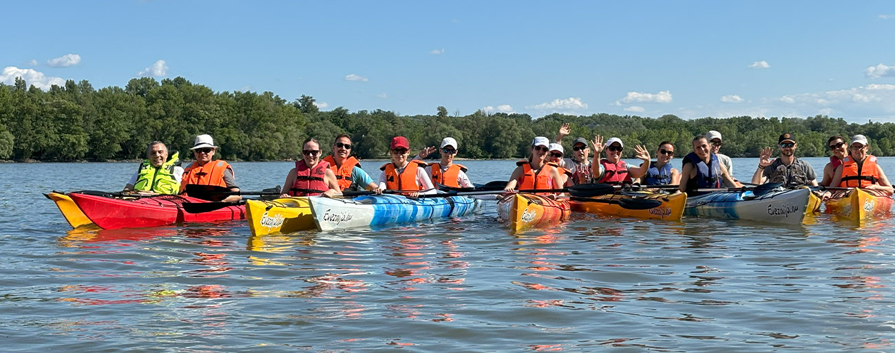 homoksziget kajak, kenu túra